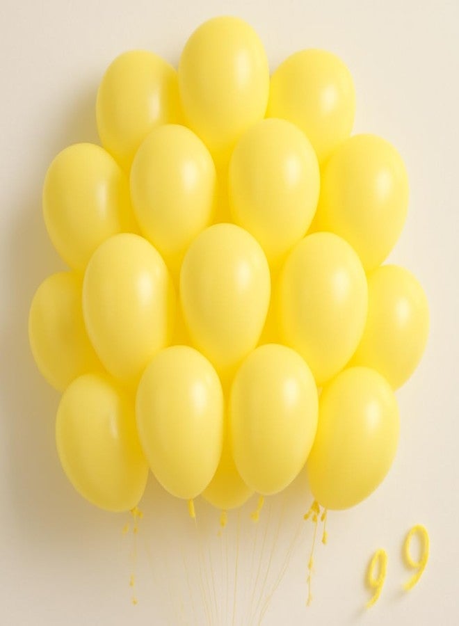 Flyloons Yellow Pastel Balloons Pack of 50 for birthday decoration items also suitable Baby Shower, Anniversary, Wedding, Celebration, Party - Image 1
